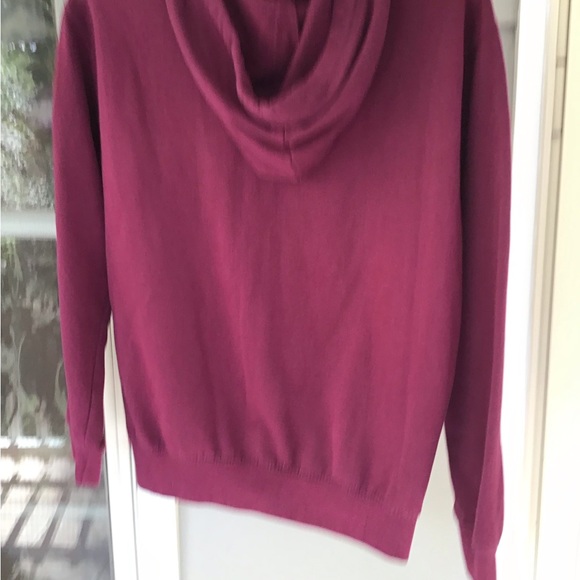 Wound Up Juniors Long Sleeve Graphic hoodie Sweatshirt Burgundy Womens Sz XS GUC - Picture 5 of 12